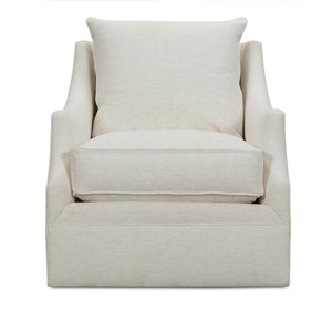 Kara Swivel Glider Chair in Nomad Snow