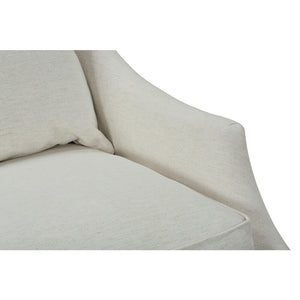 Kara Swivel Glider Chair in Nomad Snow