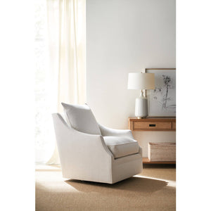 Kara Swivel Glider Chair in Nomad Snow