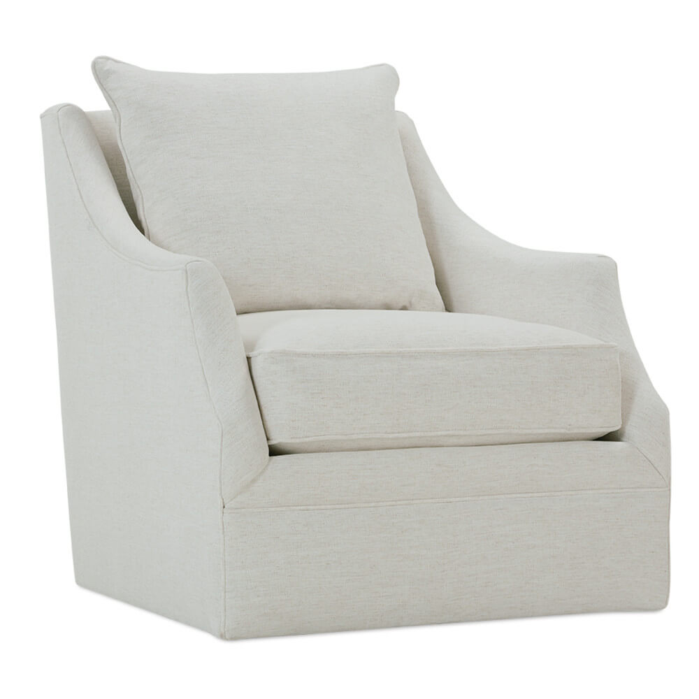 Kara Swivel Chair in Nomad Snow