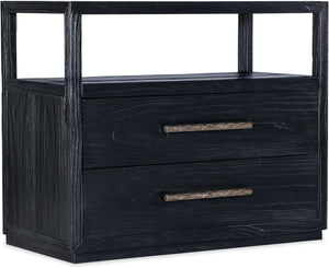 Hooker Furniture Linville Falls Shou Sugi Ban Two Drawer Nightstand