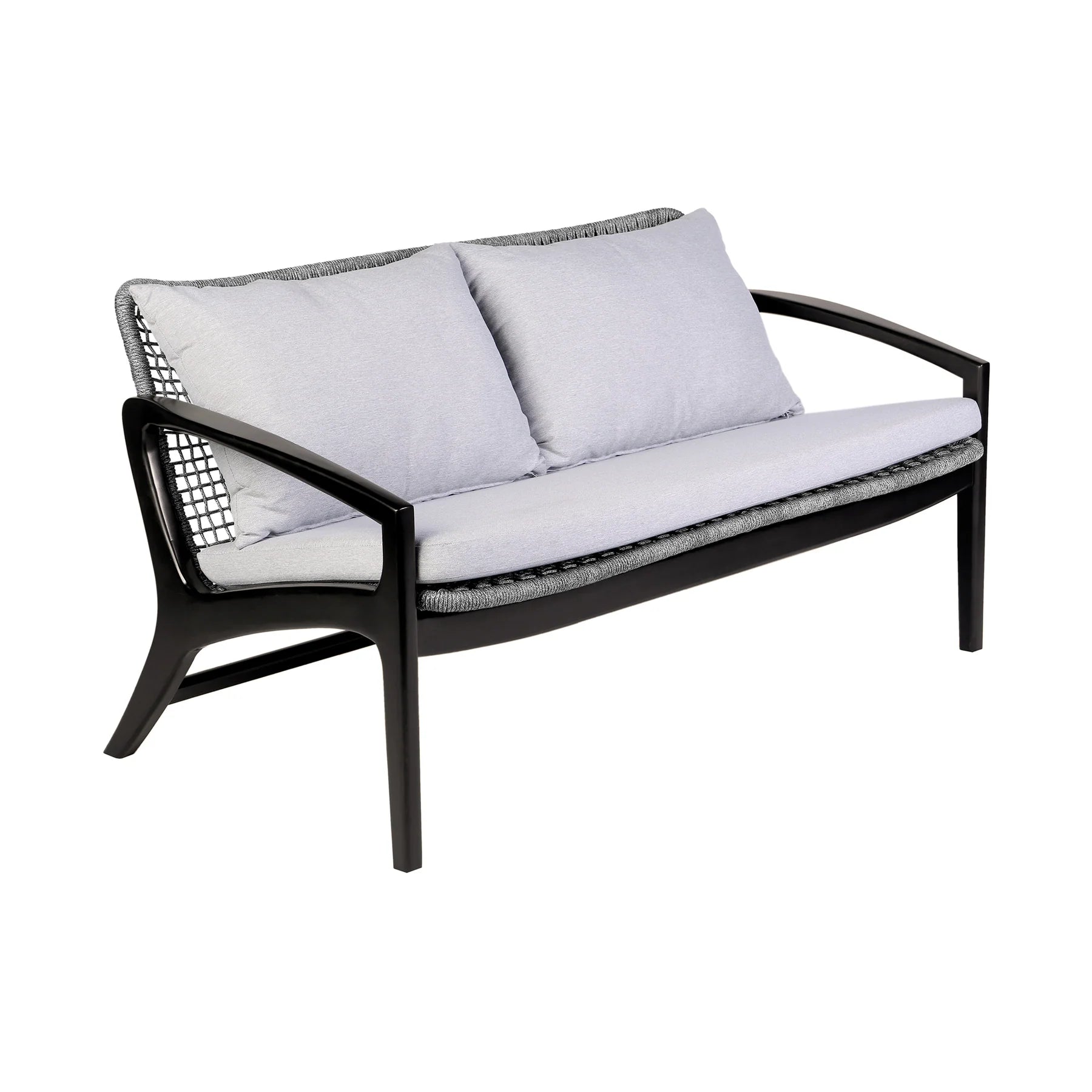 Beckham Outdoor Conversation Set in Dark Eucolyptus