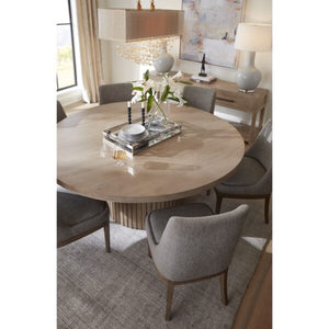 Bradley 60" Round Dining Table in Misted Ash Finish