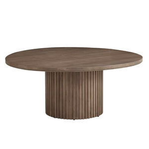 Bradley 60" Round Dining Table in Misted Ash Finish