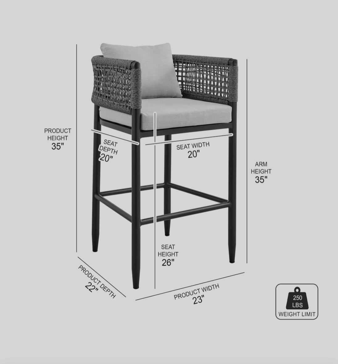 Alegria Outdoor Counter Stool