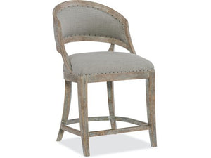 Hooker Furniture Dining Room Boheme Garnier Barrel Back Counter Stool