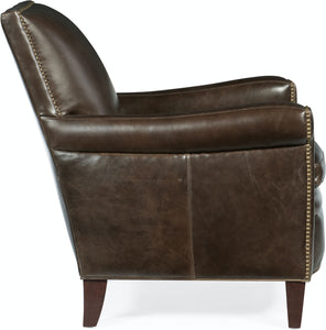 Hooker Furniture Jilian Club Chair in Hunnington Collis Leather