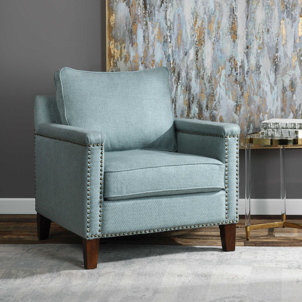 Charlotta Sea Mist Accent Chair