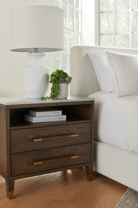 Cambria Two Drawer Nightstand