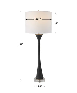 Fountain Buffet Lamp, Black