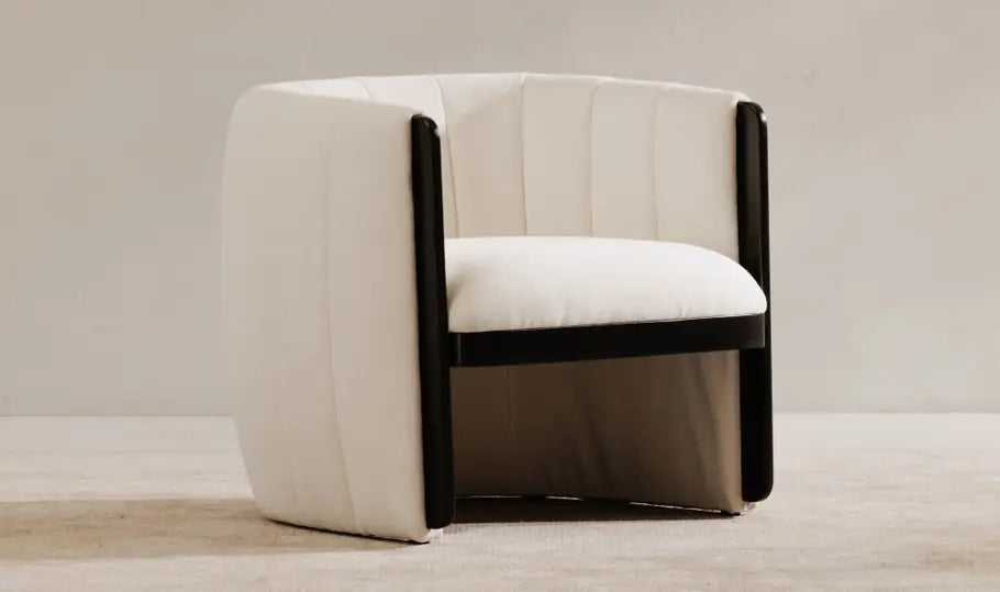 Francis White Accent Chair