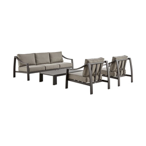 Koda Outdoor Conversation Set in Brown Metal