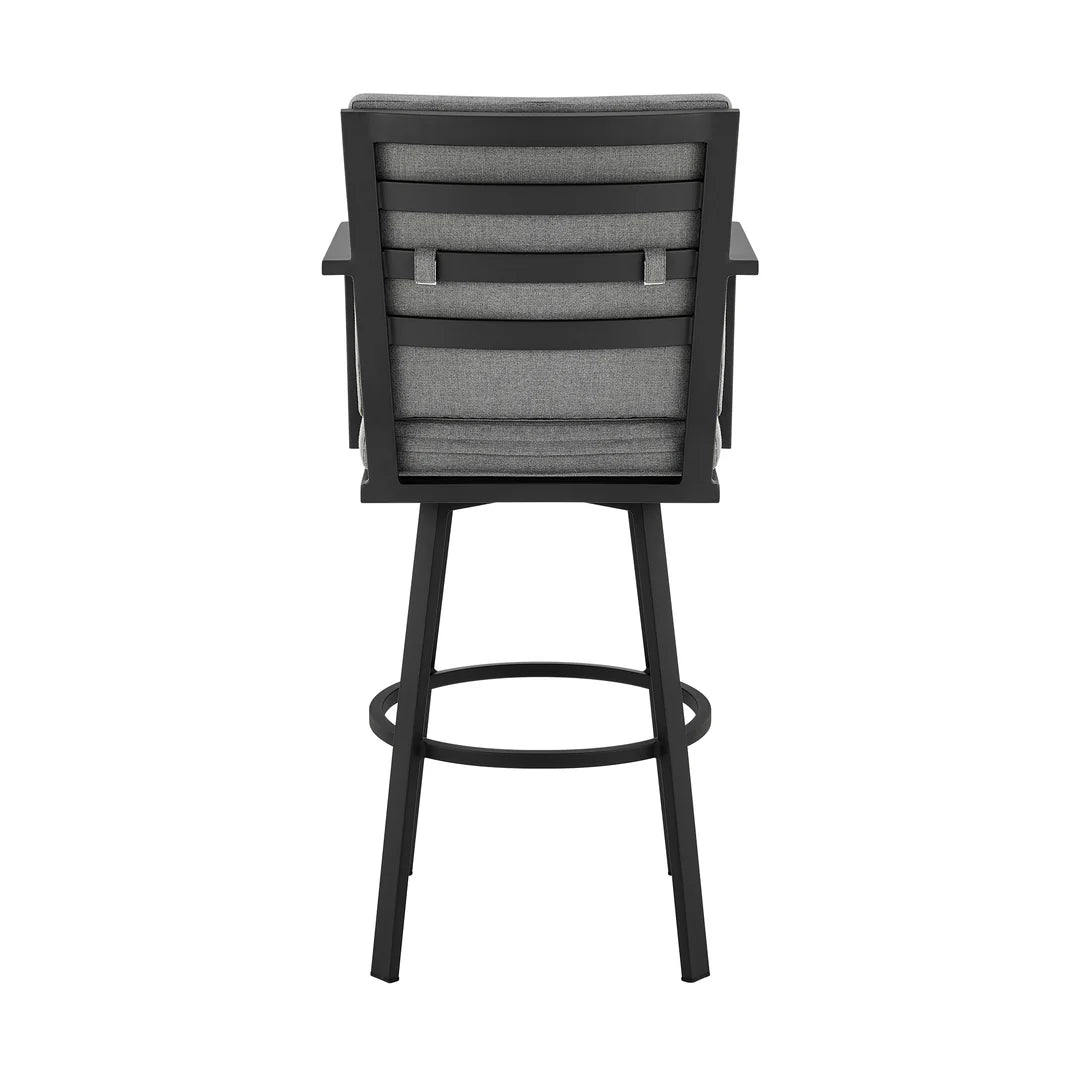 Arnauld Outdoor Bar Stool in Gray