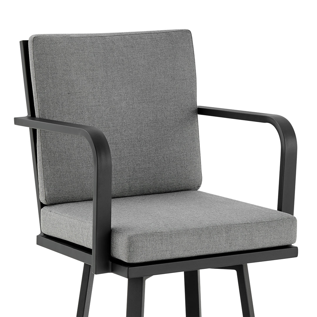 Arnauld Outdoor Bar Stool in Gray