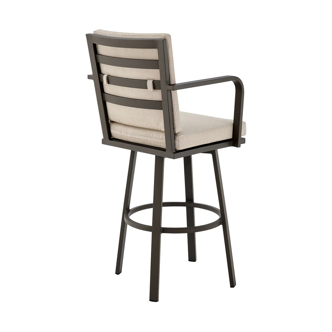 Arnauld Outdoor Bar Stool in Brown