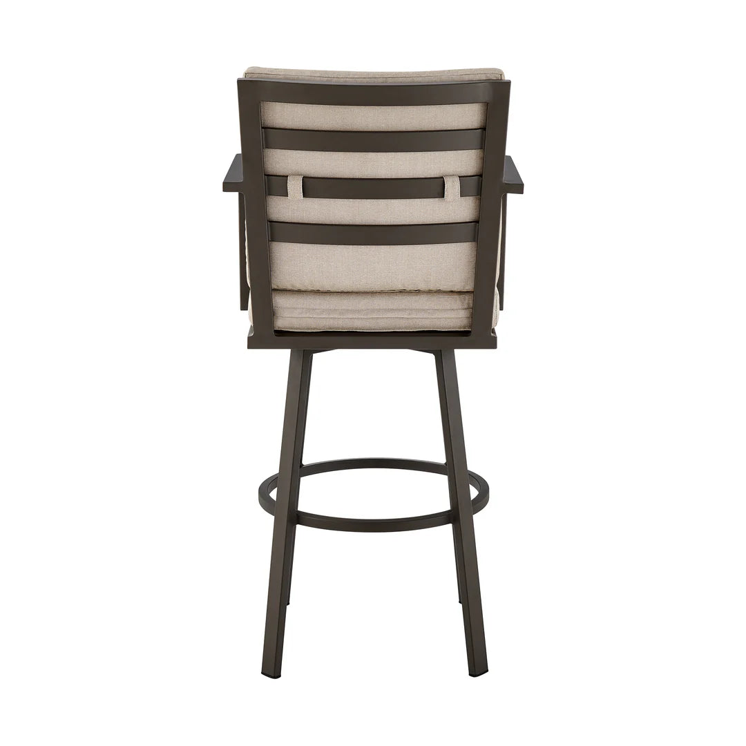 Arnauld Outdoor Bar Stool in Brown