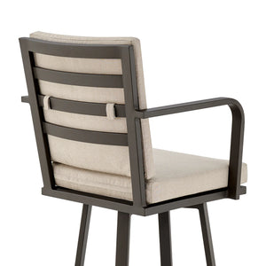 Arnauld Outdoor Bar Stool in Brown