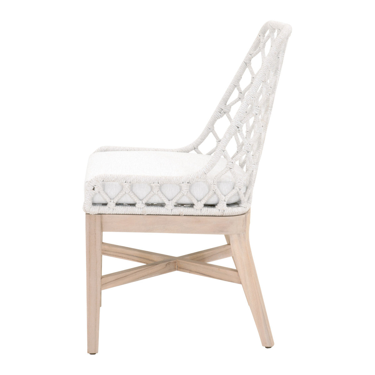 The Lattis Dining Chair in White