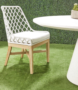 The Lattis Dining Chair in White