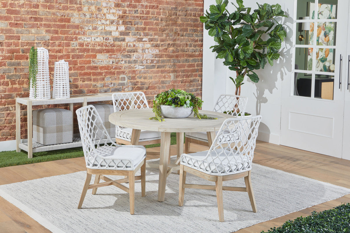 The Lattis Dining Chair in White