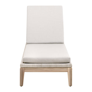 Loom Outdoor Chaise Lounge in Taupe