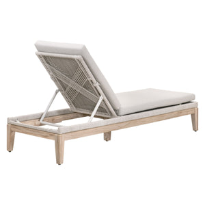 Loom Outdoor Chaise Lounge in Taupe