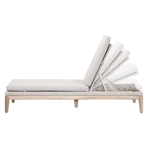 Loom Outdoor Chaise Lounge in Taupe