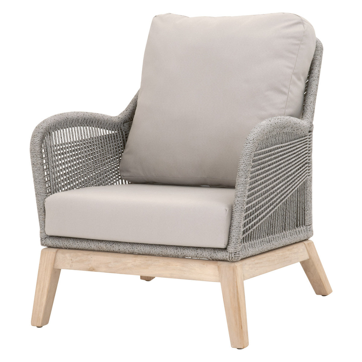 Loom Outdoor Club Chair in Platinum