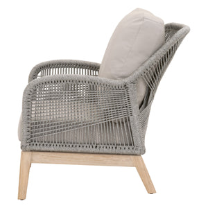 Loom Outdoor Club Chair in Platinum