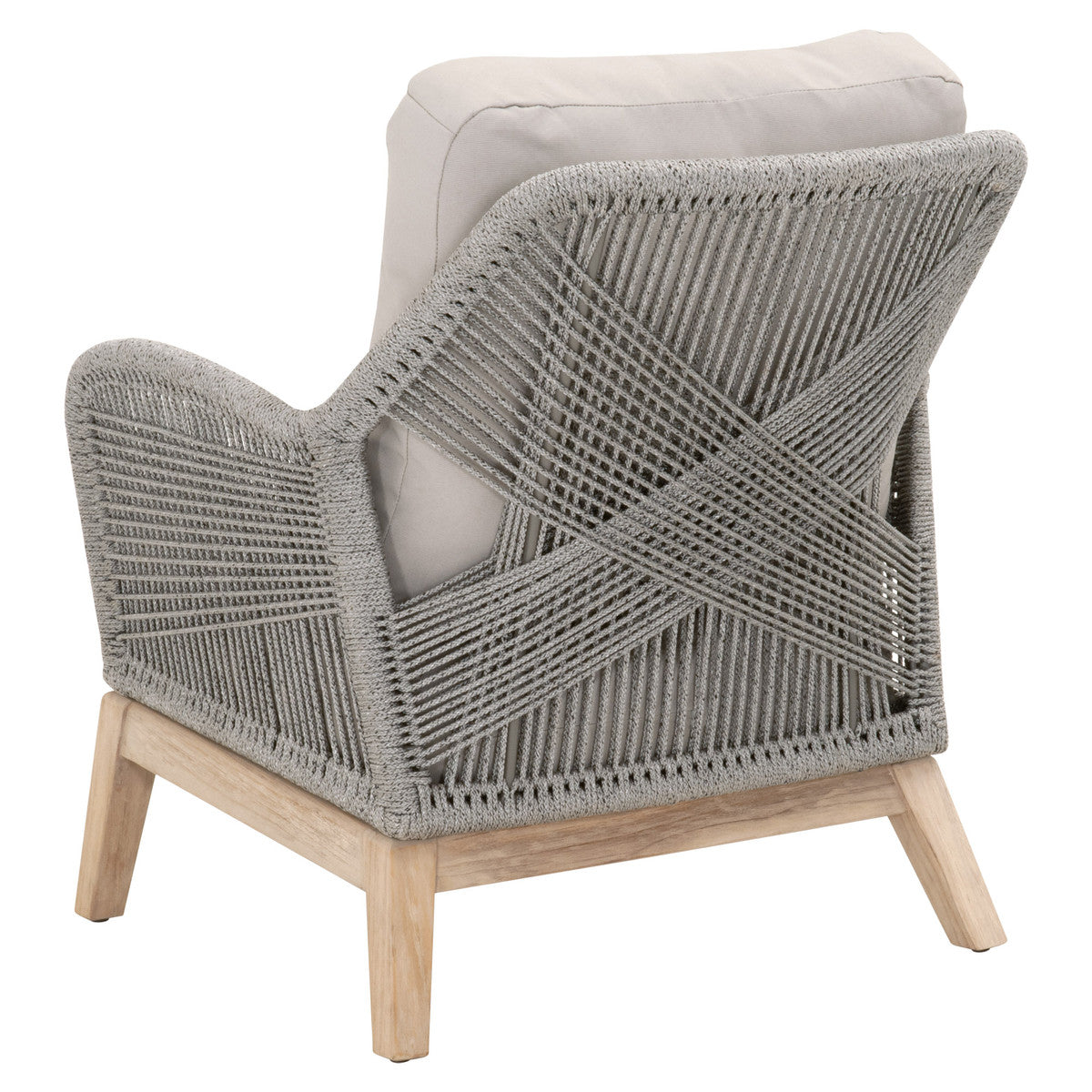 Loom Outdoor Club Chair in Platinum