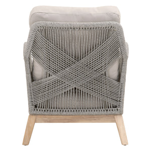 Loom Outdoor Club Chair in Platinum