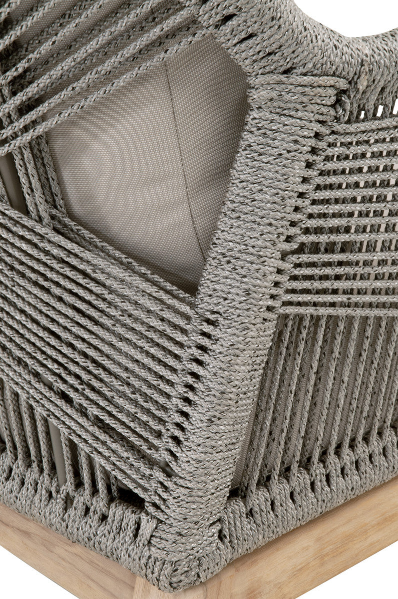 Loom Outdoor Club Chair in Platinum