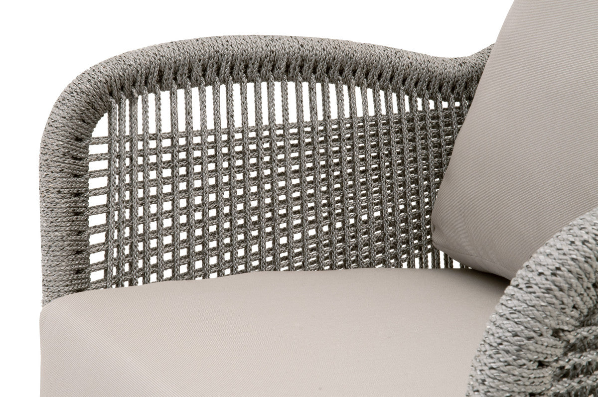 Loom Outdoor Club Chair in Platinum