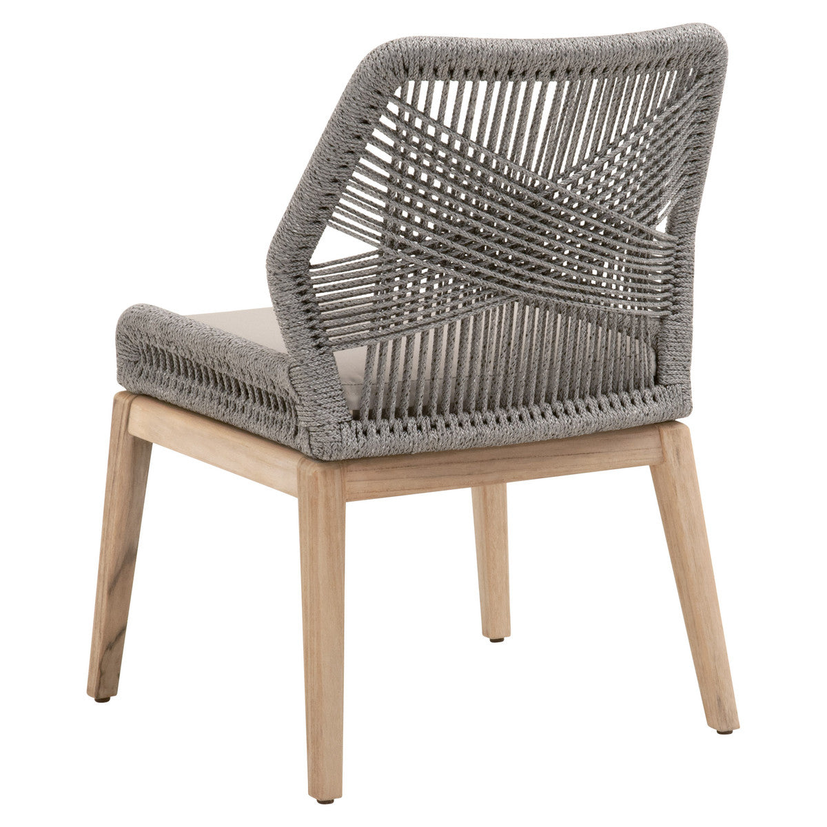 Loom Outdoor Dining Chair in Platinum