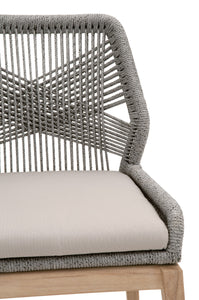 Loom Outdoor Dining Chair in Platinum