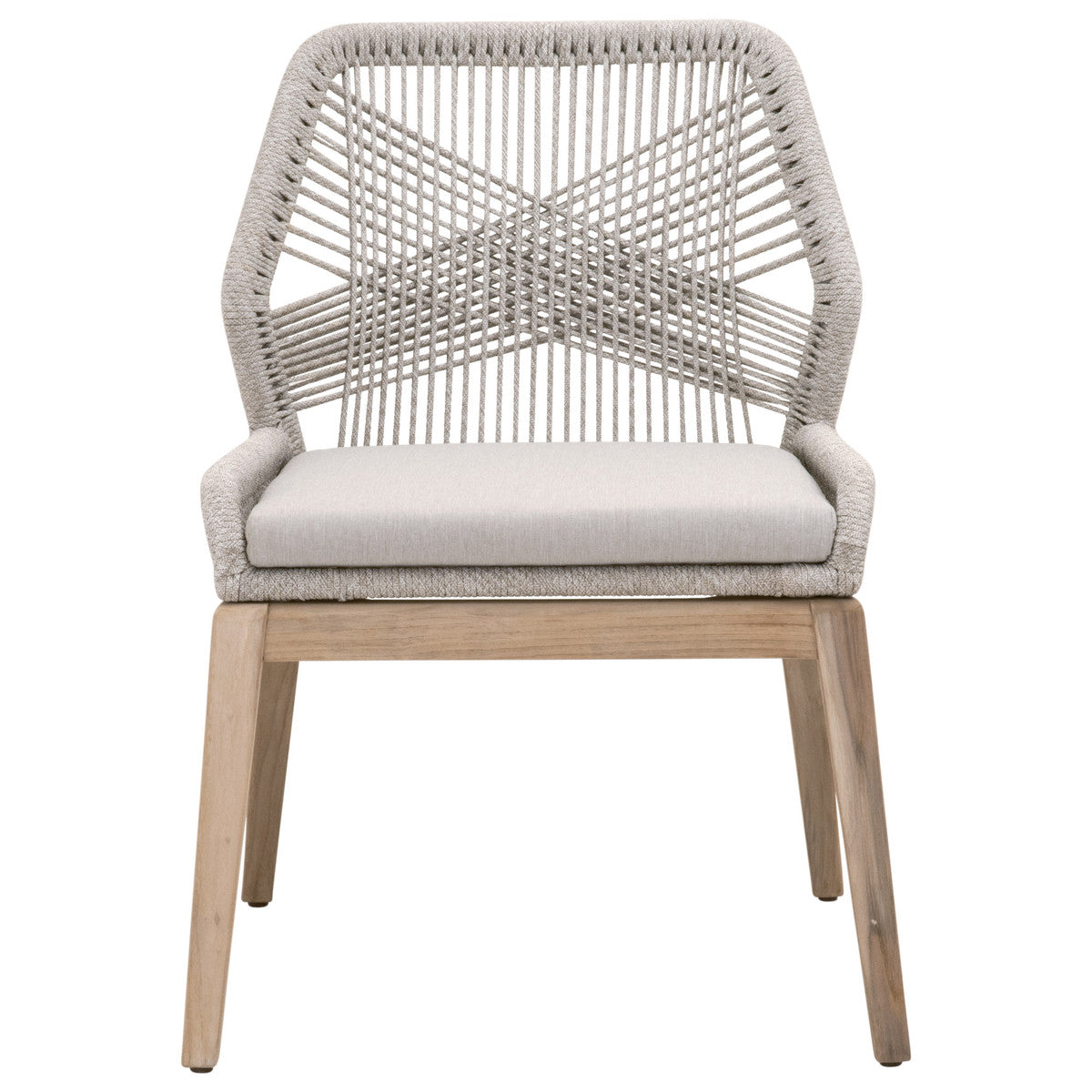 Loom Outdoor Dining Chair in Taupe