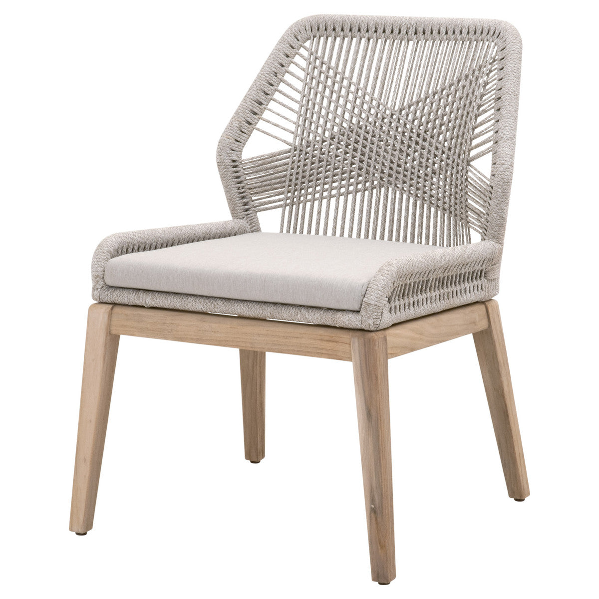 Loom Outdoor Dining Chair in Taupe