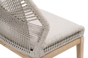 Loom Outdoor Dining Chair in Taupe