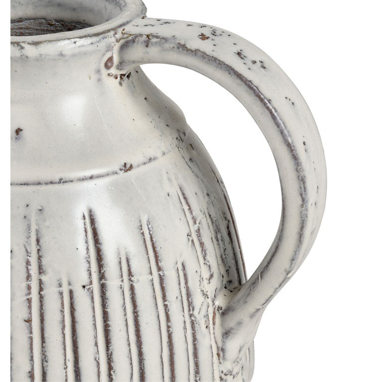 Muriel Pitcher - Small Aged White Glazed