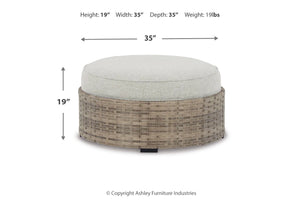 Wavecrest Round Ottoman