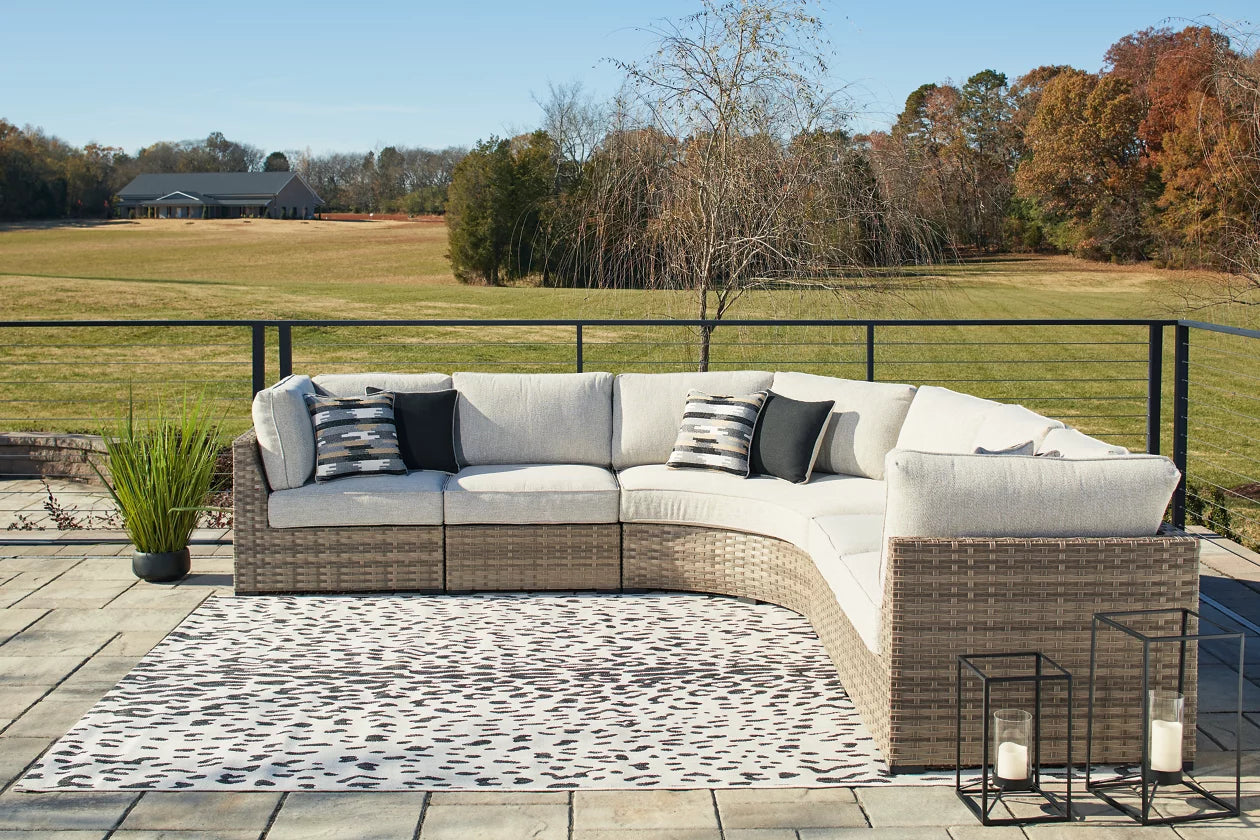 Wavecrest 5 Piece Outdoor Sectional