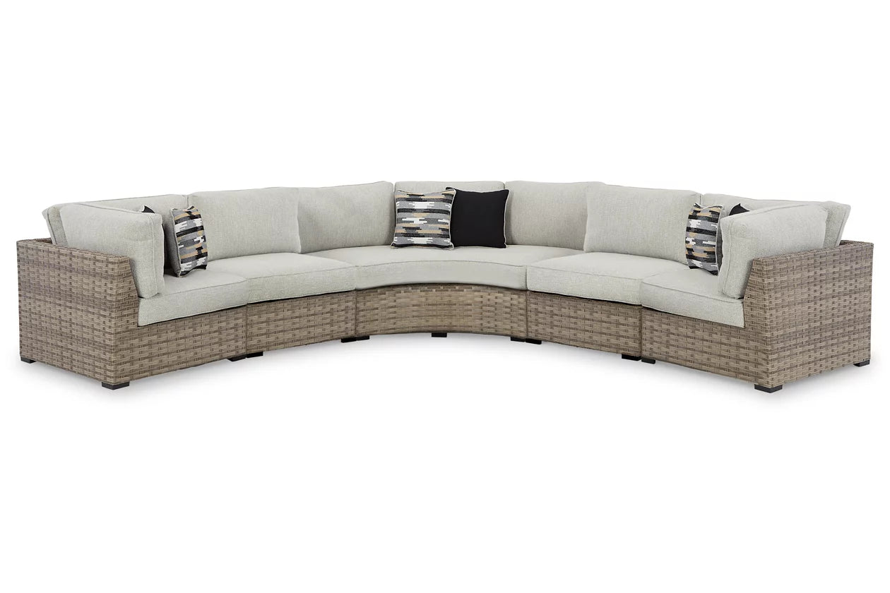 Wavecrest 5 Piece Outdoor Sectional