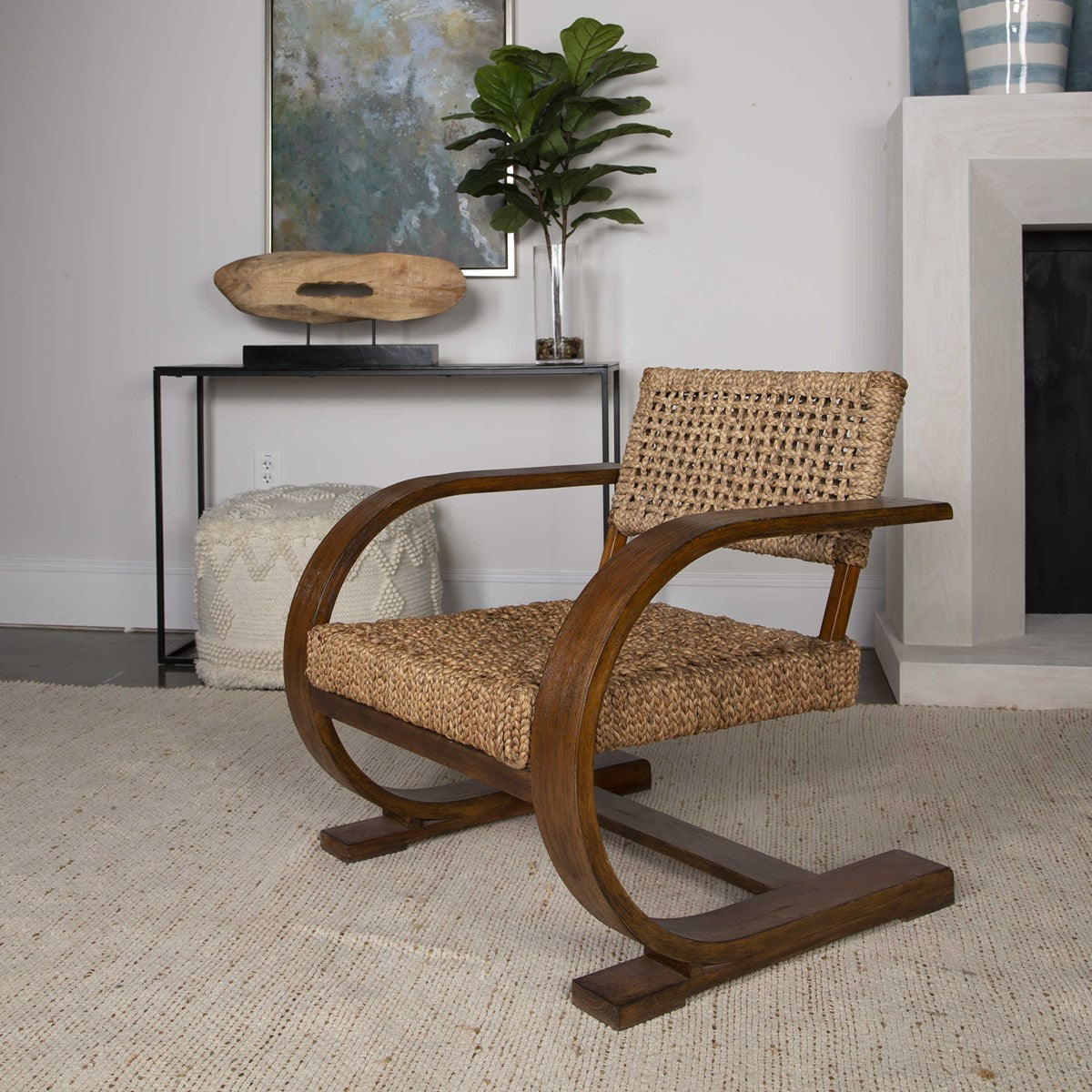 Rehema Accent Chair in Pecan