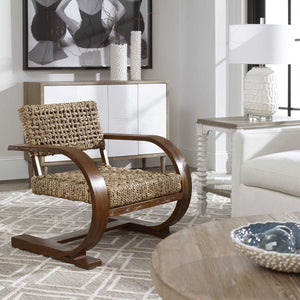 Rehema Accent Chair in Pecan