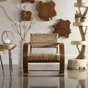 Rehema Accent Chair in Pecan