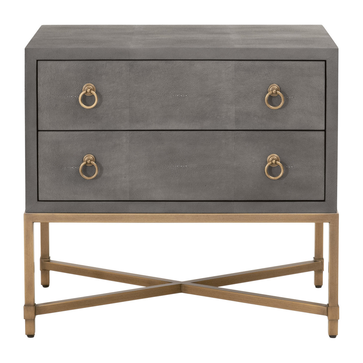 Strand Shagreen 2 Drawer Nightstand