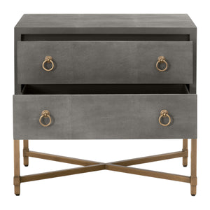 Strand Shagreen 2 Drawer Nightstand