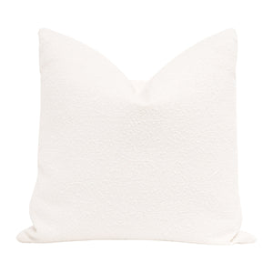 The Basic 22" Essential Pillow in Boucle Snow -Set of 2