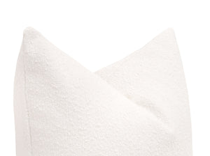 The Basic 26" Essential Euro Pillow in Boucle Snow - Set of 2