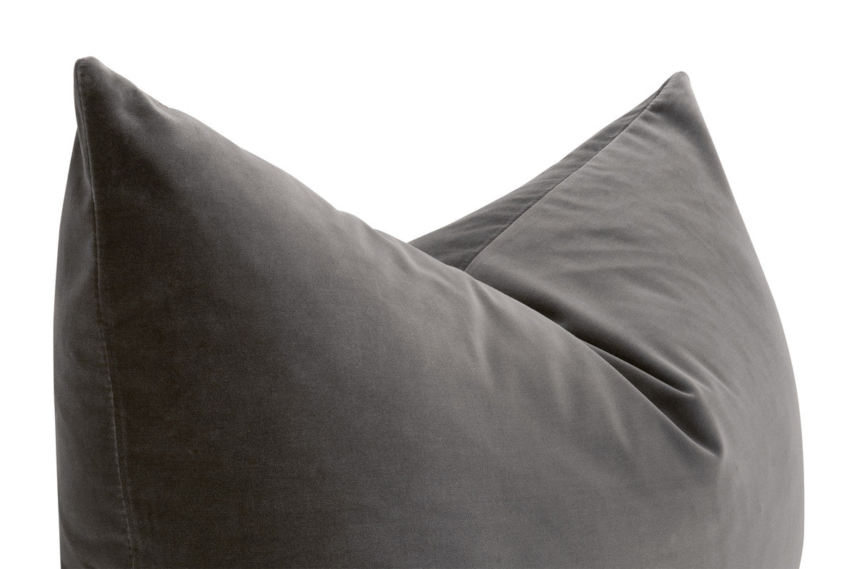 The Basic 34" Essential Dutch Pillow in Dark Dove - Set of 2